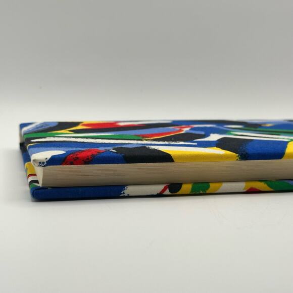 Vintage Blank Notebook, Abstract Art Fabric Cover, 1988 Random House - Picture 3 of 9